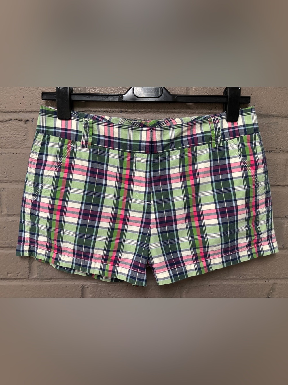J. Crew Plaid Cotton Shorts  10